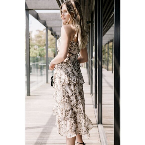 Bardot Animal Print Midi Dress - Picture 3 of 9